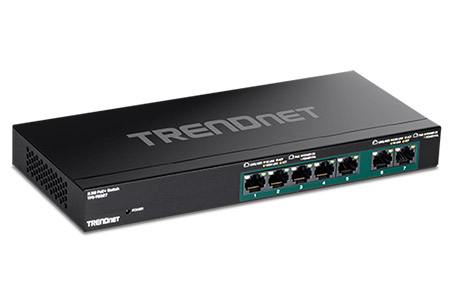 Ethernet přepínač 2x 2,5Gb + 5x 1Gb, 7x POE+ (TPE-TG327)