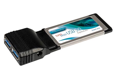 ExpressCard/34 2x USB3.0 A(F)