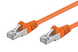 FTP patchkabel kat. 5e, 1m, oranžový