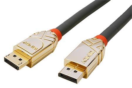 Gold DisplayPort kabel v.1.4 (HBR3, 8K@30Hz), DP(M) - DP(M), 0,5m