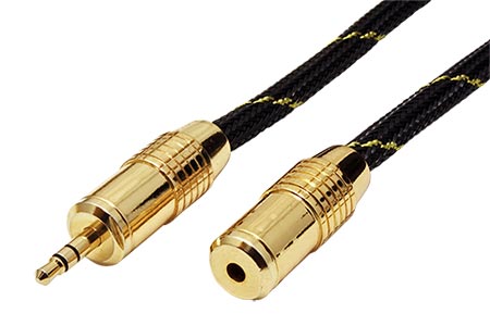 Gold kabel prodlužovací jack 3,5M - jack3,5F, 10m