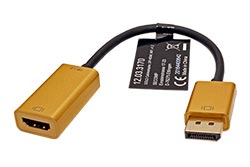 GOLD konvertor DP(M) -> HDMI(F), 4K@30Hz