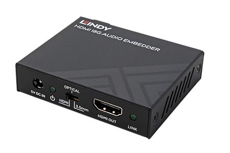 HDMI Audio Embeder, 4K@60Hz, černý