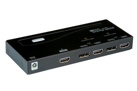 HDMI / DisplayPort přepínač 2:1