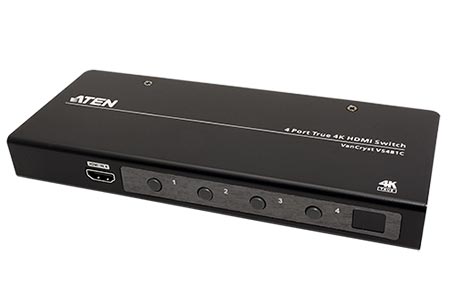 HDMI přepínač 4:1, 4K@60Hz, dálkové ovládání (VS481C)