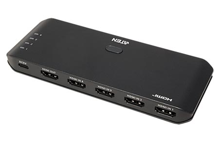 HDMI přepínač 4:1, 4K@60Hz, dálkové ovládání (VS4841)