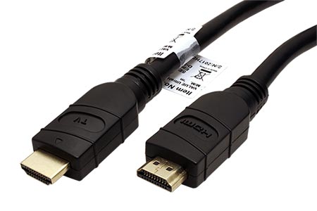 High Speed HDMI aktivní kabel s Ethernetem, Ultra-HD, HDMI M - HDMI M, 4K@60Hz, 25m