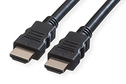 High Speed HDMI kabel, HDMI M - HDMI M, TPE, černý, 1m