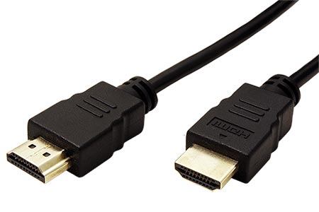 High Speed HDMI kabel, HDMI M - HDMI M, zlacené konektory, 1m