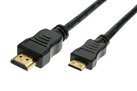 High Speed HDMI kabel HDMI M - miniHDMI M, 10m, zlacené konektory