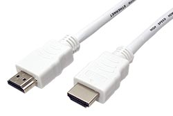 High Speed HDMI kabel s Ethernetem, HDMI M - HDMI M, bílý, 3m