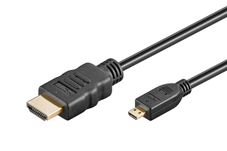 High Speed HDMI kabel s Ethernetem, HDMI M - microHDMI M, 2m