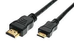 High Speed HDMI kabel s Ethernetem, HDMI M - miniHDMI M, 0,3m