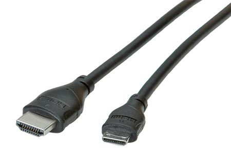 High Speed HDMI kabel s Ethernetem, HDMI M - miniHDMI M, 2m