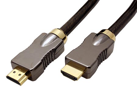 High Speed HDMI kabel s Ethernetem, Ultra-HD (18G), HDMI M - HDMI M, zlacené konektory, 1m