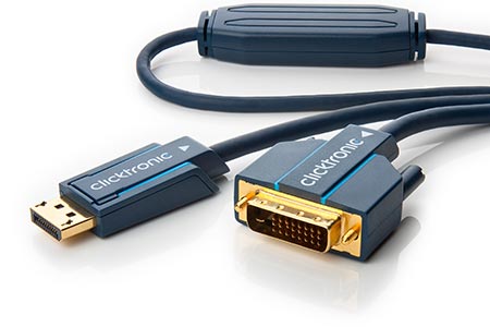 HQ OFC DisplayPort - DVI kabel, DP(M) -> DVI-D(M), 15m