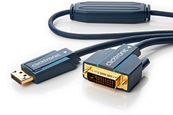 HQ OFC DisplayPort - DVI kabel, DP(M) -> DVI-D(M), 1m