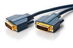 HQ OFC DVI-D kabel, DVI-D(M) - DVI-D(M), dual link, 1m