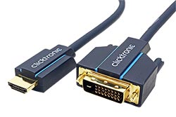 HQ OFC DVI-HDMI kabel, DVI-D(M) - HDMI A(M), 2m