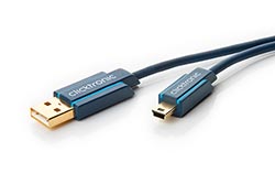 HQ OFC USB 2.0 kabel USB A(M) - miniUSB 5pin B(M), 1m