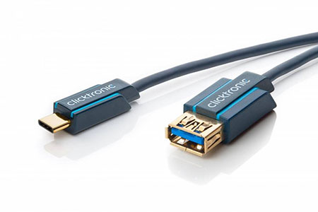 HQ OFC USB 5Gbps kabel USB3.0 A(F) - USB C(M), 2m