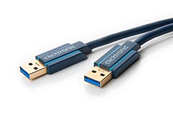 HQ OFC USB 5Gbps kabel USB3.0 A(M) - USB3.0 A(M), 0,5m