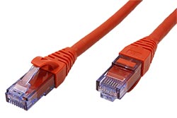 UTP patchkabel kat. 6a, Component Level, 5m, LSOH, červený