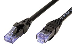 UTP patchkabel kat. 6a, Component Level, 5m, LSOH, černý