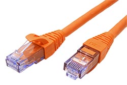 UTP patchkabel kat. 6a, Component Level, 5m, LSOH, oranžový