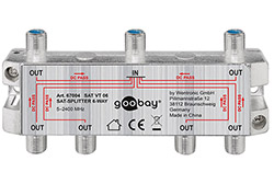 Anténní rozbočovač 1:6, 7x F(F), SAT/TV, kovový, 5 MHz - 2450 MHz