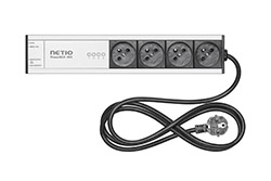 Napájecí panel PDU, 4x zásuvka CZ, ovládaní přes IP, měření (PowerBOX 4KE)