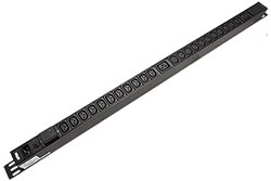 Vertikální napájecí panel 22x C13 + 2x C19, vstup C20, přepěťová ochrana, + kabel 3m (PE0224SG)
