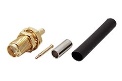 RP-SMA(F) konektor krimpovací na kabel  RG174/RG316