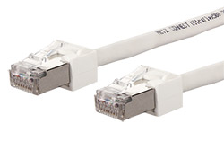 S/FTP patchkabel kat. 6, Ultraflex500, 1m, LSOH, bílý