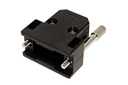Plastový kryt konektoru D9, D15HD, černý
