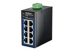 Průmyslový Ethernet přepínač 1Gb, 8 portů, mini, na DIN lištu (TI-GLC80)