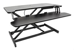 Nastavitelný podstavec pro monitor, klávesnici a myš, černý