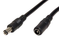 Prodlužovací napájecí kabel se souosým konektorem 5,5 x 2,1mm, 5m