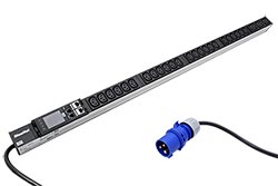 Vertikální napájecí panel BN ESSENTIAL, 24x zásuvka C13 + 3x C19, měření, kabel 3m IEC 60309 16A (BM0024222)