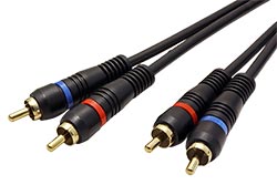 HQ OFC kabel 2x Cinch (M) - 2x Cinch (M), 2m