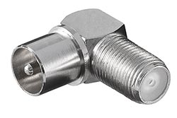 Redukce anténní F(F) - PAL(M), lomená 90stupňů