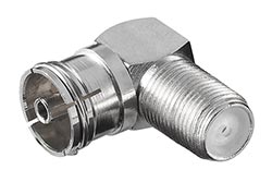 Redukce anténní F(F) - PAL(F), lomená 90stupňů