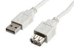 USB 2.0 kabel prodlužovací  A-A, M-F, 3m