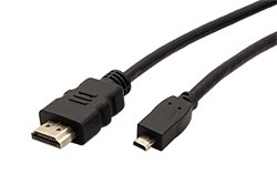 High Speed HDMI kabel s Ethernetem, HDMI M - microHDMI M, 2m