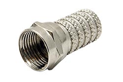F konektor pro kabel 6,0mm, šroubovací, zinek