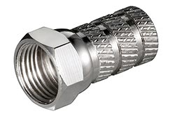 F konektor pro kabel 5,2mm, šroubovací, měď