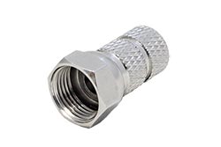 F konektor pro kabel 6,5mm, šroubovací, měď