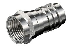 F konektor pro kabel 6-7mm, krimpovací