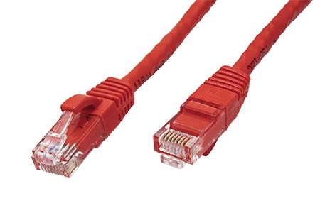UTP patchkabel kat. 6a, 1m, červený