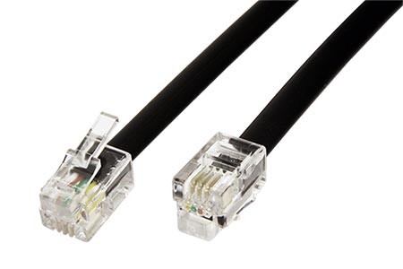 Kabel RJ9, 4/4, 10m, černý | SECOMP a.s.